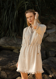 The Zen Dress in Sand Linen