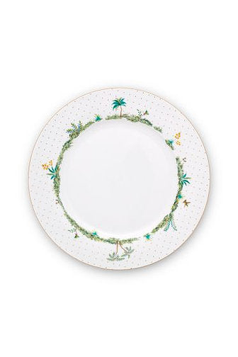 Jolie Dinner Plate Dots Gold 26 cm by Pip Studio