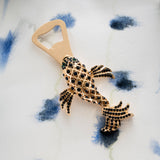 Koi bottle opener, sapphire