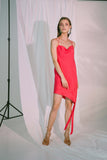 LADDER OF LOVE SHORT DRESS IN PINK RED