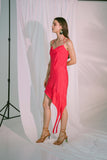 LADDER OF LOVE SHORT DRESS IN PINK RED