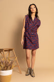 PHOEBE SHORT BELTED DRESS IN LINEN