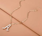 Pearl Initials Necklace