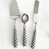 HERRINGBONE CAKE SERVER SCOOP SET