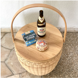 Rattan PicNic Basket /table