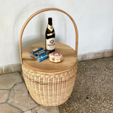 Rattan PicNic Basket /table