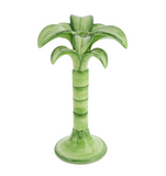 Palm Tree Candlestick - Green