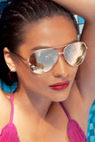 QUAY AUSTRALIA x SHAY "Vivienne" Gold Sunglasses