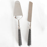 TRIBAL CAKE SERVER SET